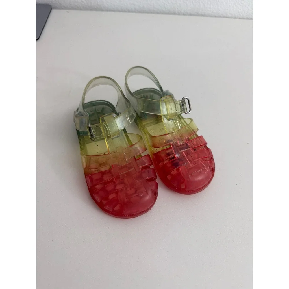 OshKosh Bgosh Kids‎ Rainbow Ombre Jelly Sandals Fisherman Water Shoes Size 6